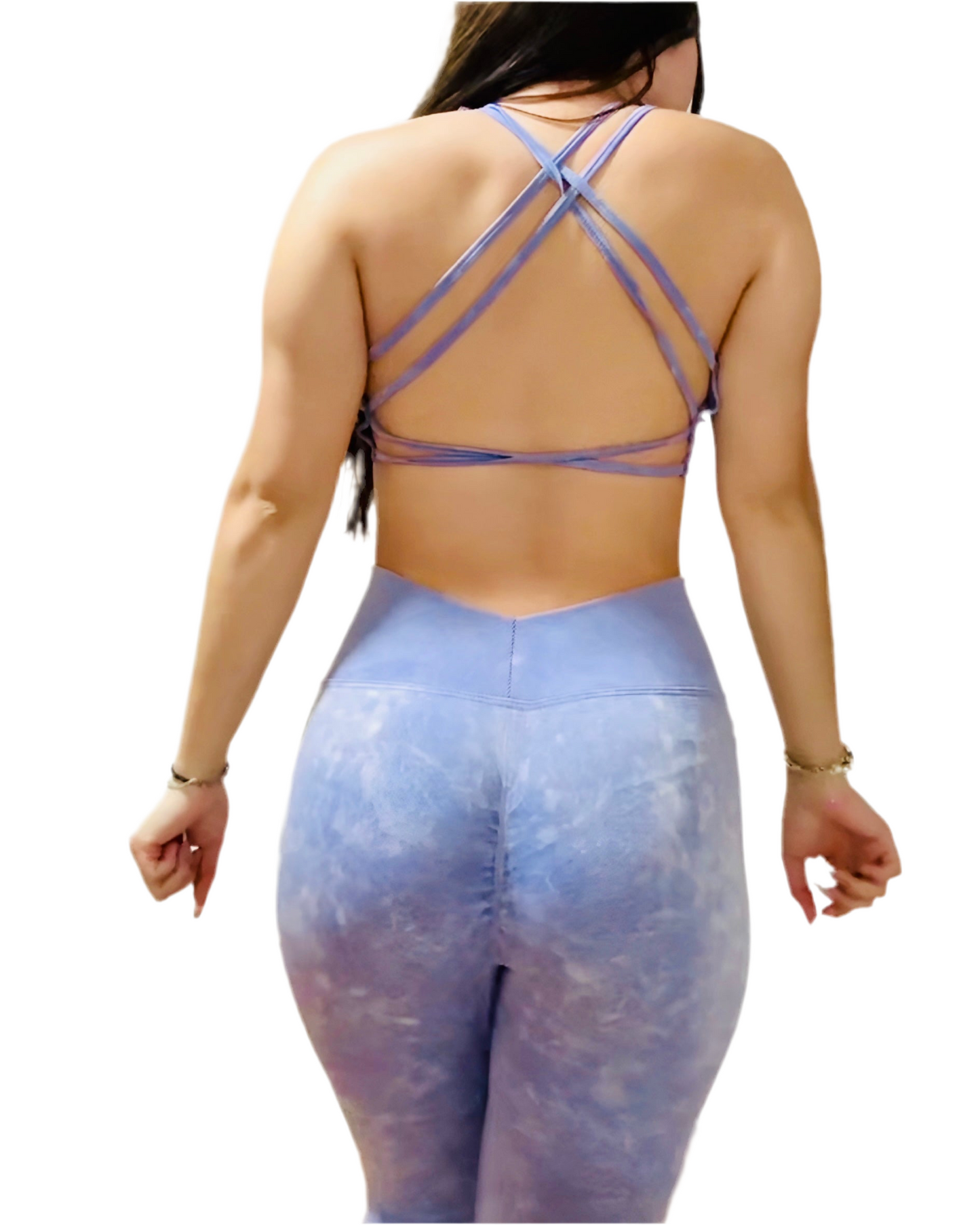 Conjunto Espalda Abierta y Calza Push Up corte V