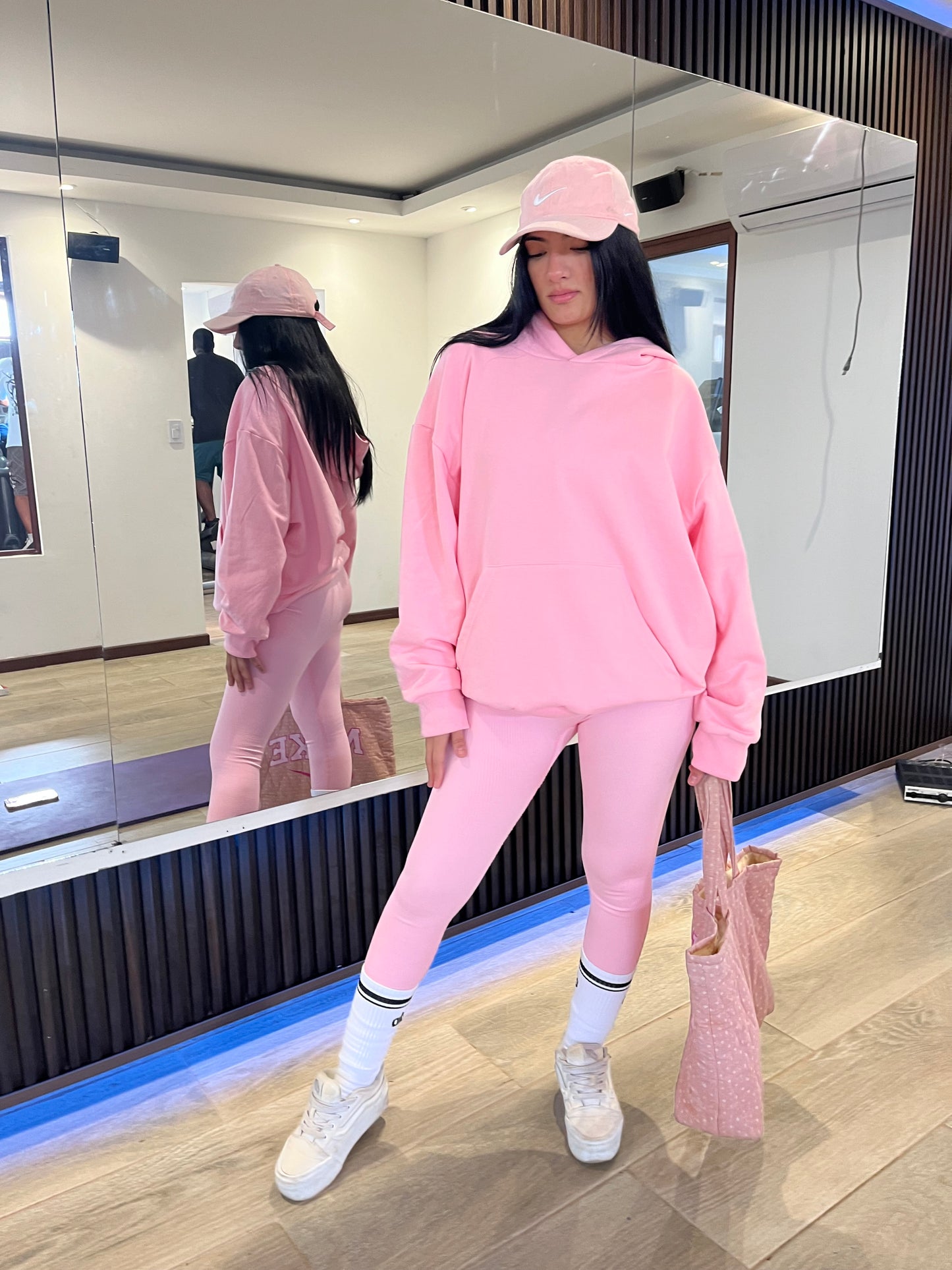 Hoodie Rosa Oversize