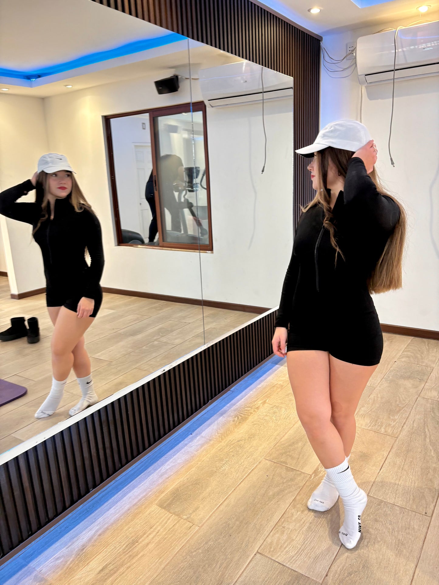 Conjunto Enterito Manga larga Cierre Push Up