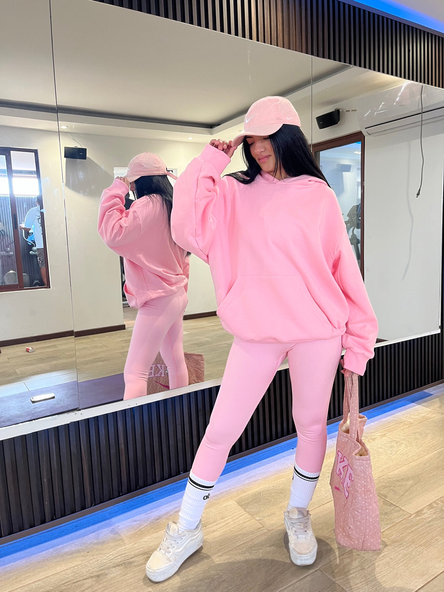 Hoodie Rosa Oversize