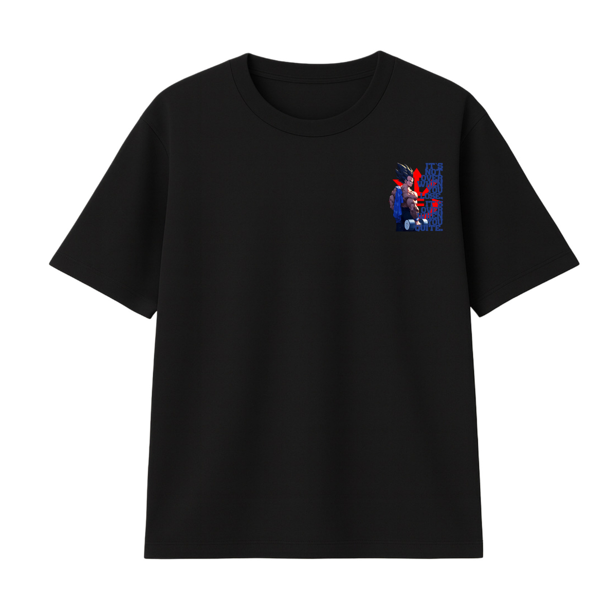 Polera Oversize Gym Vegeta Espalda