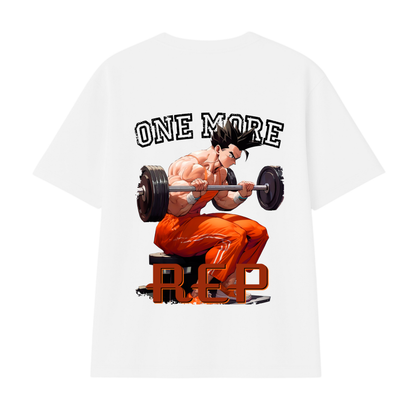 Polera Oversize Gym Goku Pesas Espalda