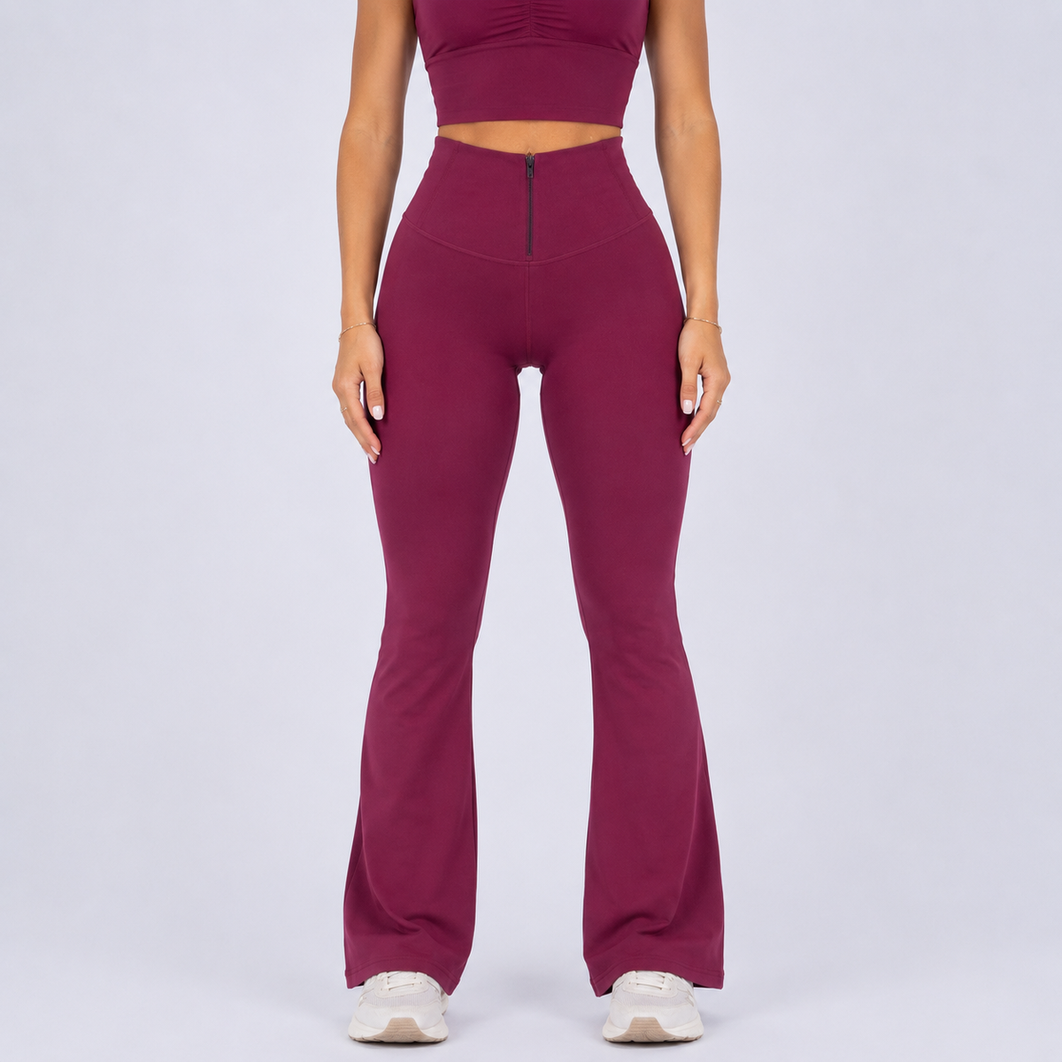 Calza Flare Efecto Faja con Cierre