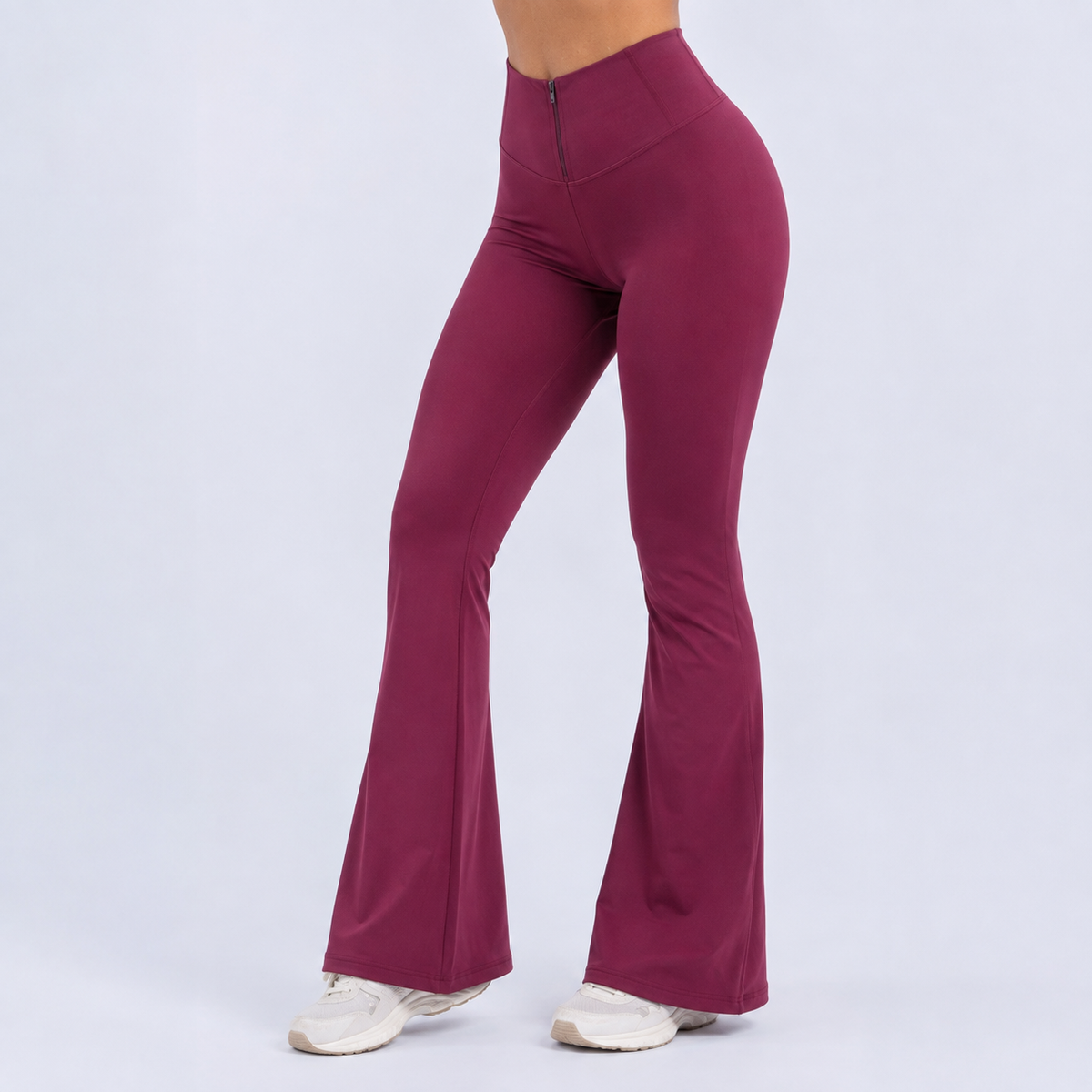 Calza Flare Efecto Faja con Cierre