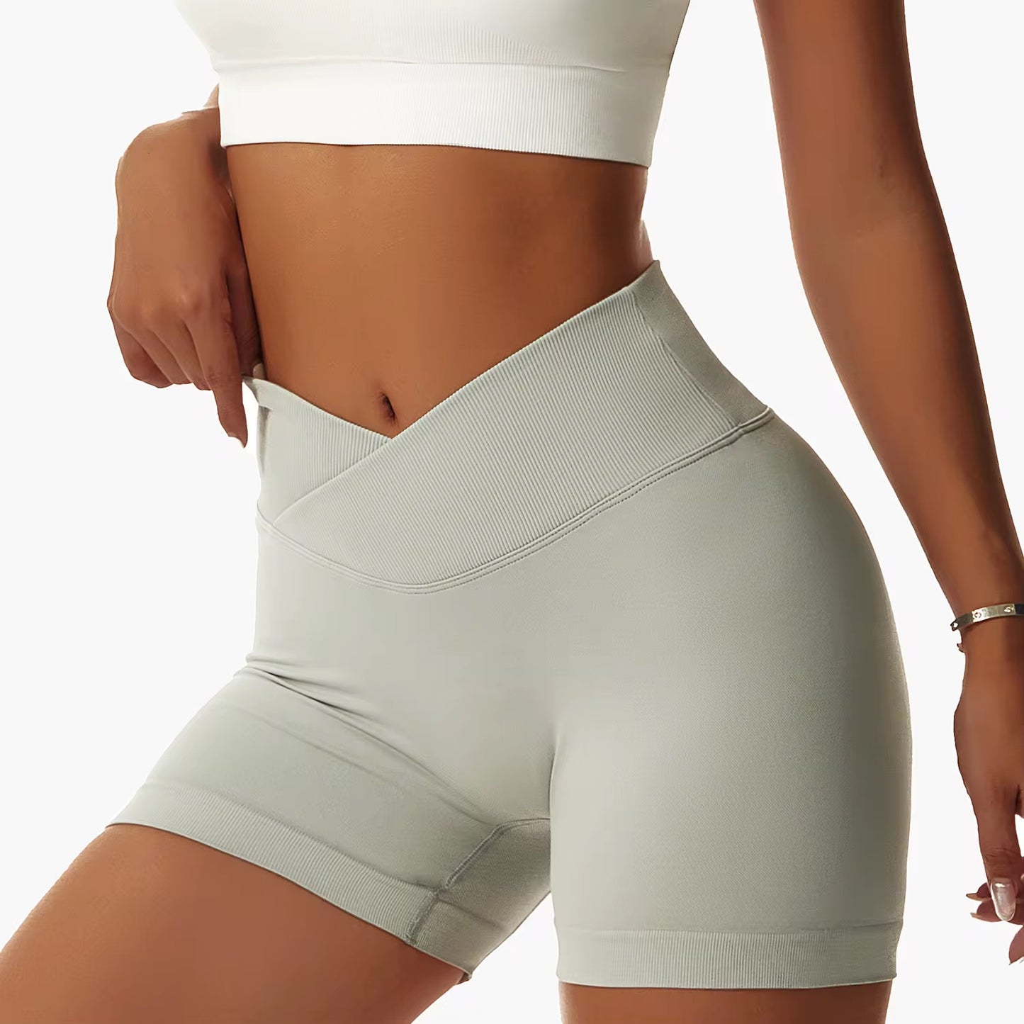 Shorts Push Up pretina V Cintura de Avispa