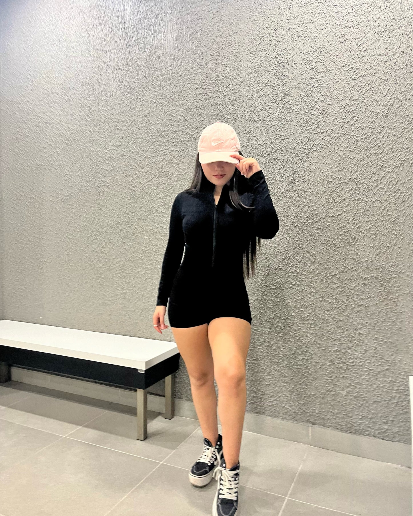 Conjunto Enterito Manga larga Cierre Push Up