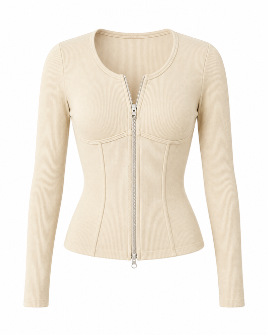 Chaqueta Crema