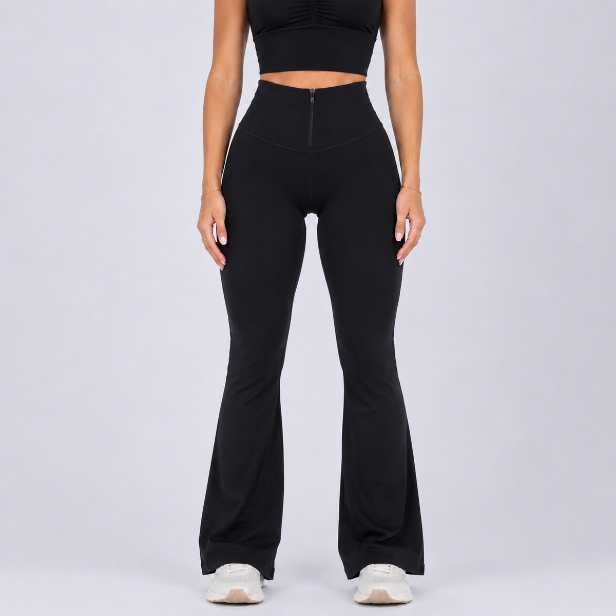Calza Flare Efecto Faja con Cierre