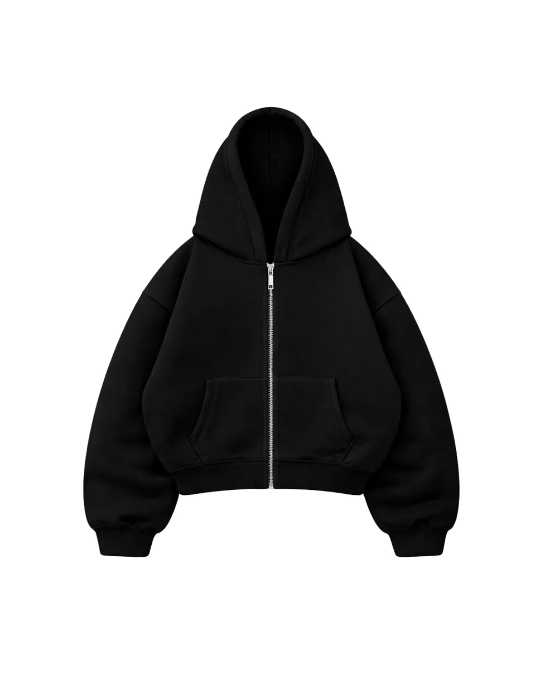 Hoodie Manga Globo Zip Black