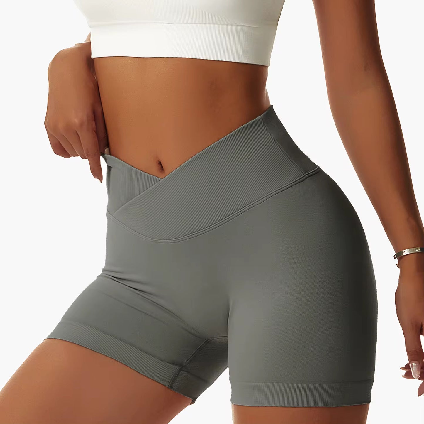 Shorts Push Up pretina V Cintura de Avispa