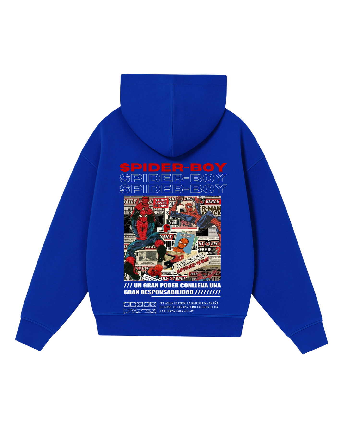 Poleron Spider Boy Fit Oversize