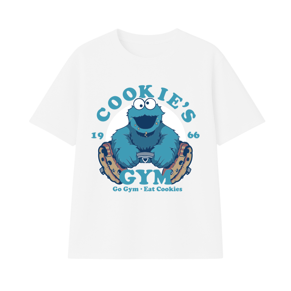 Polera Oversize Gym Come Galletas Pesas