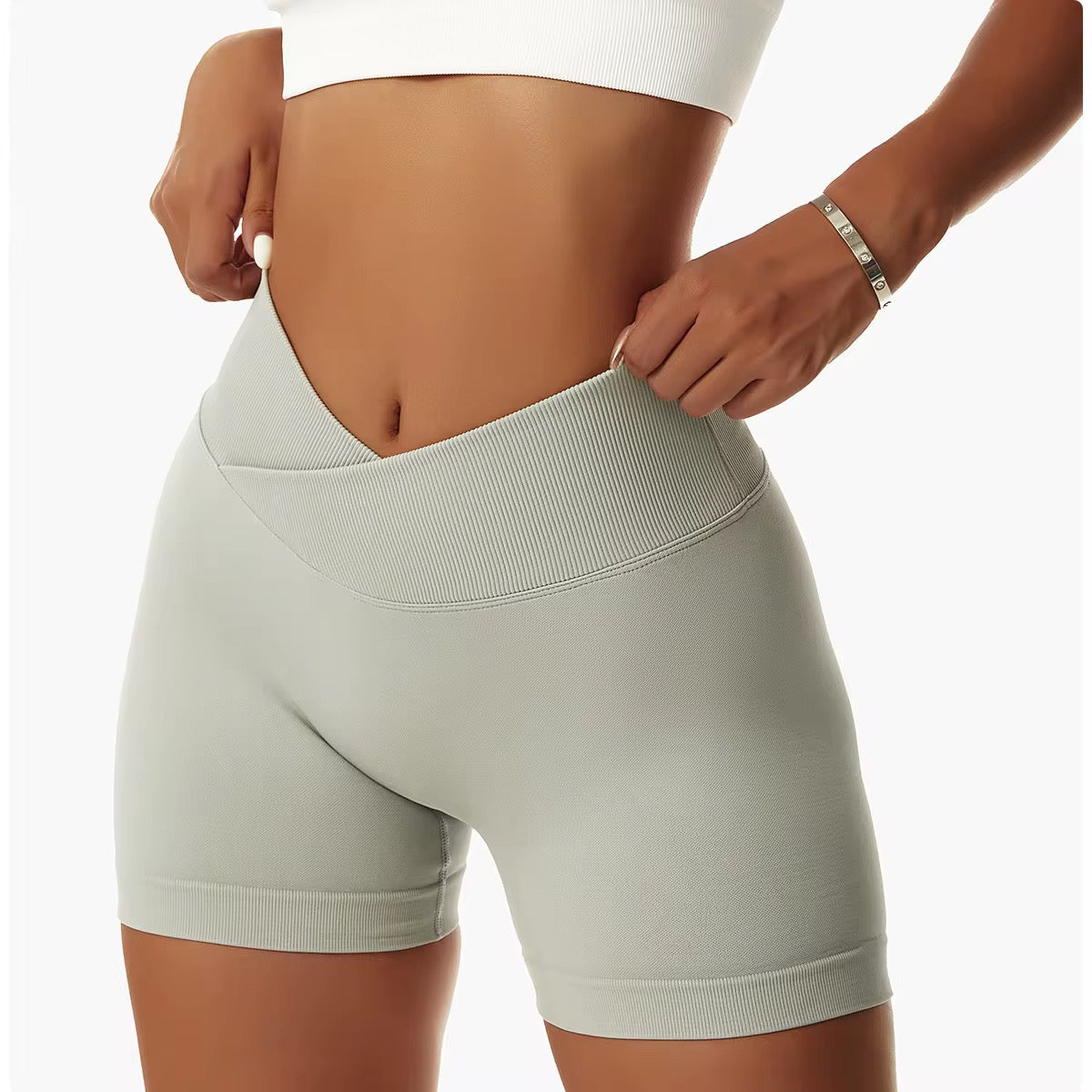 Shorts Push Up pretina V Cintura de Avispa