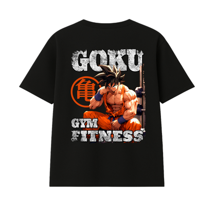 Polera Oversize Gym Goku Espalda