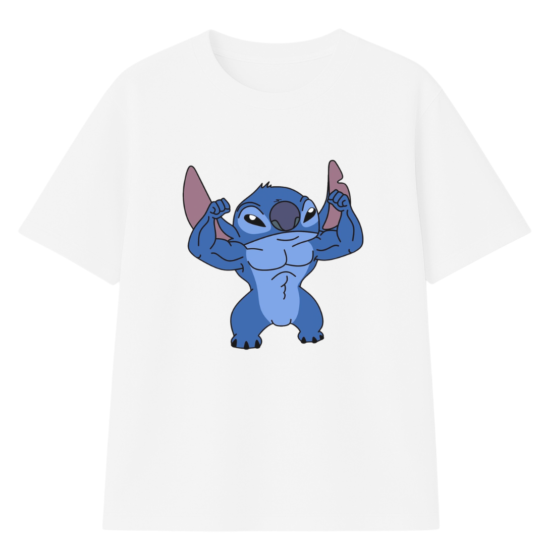 Polera Oversize Lilo Stich Musculoso