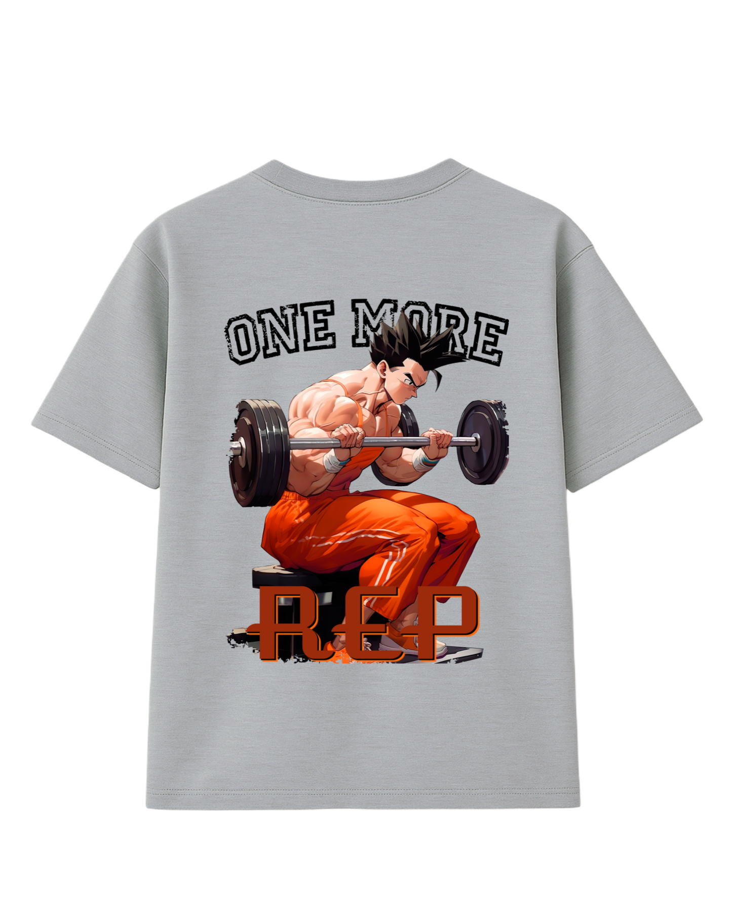 Polera Oversize Gym Goku Pesas Espalda