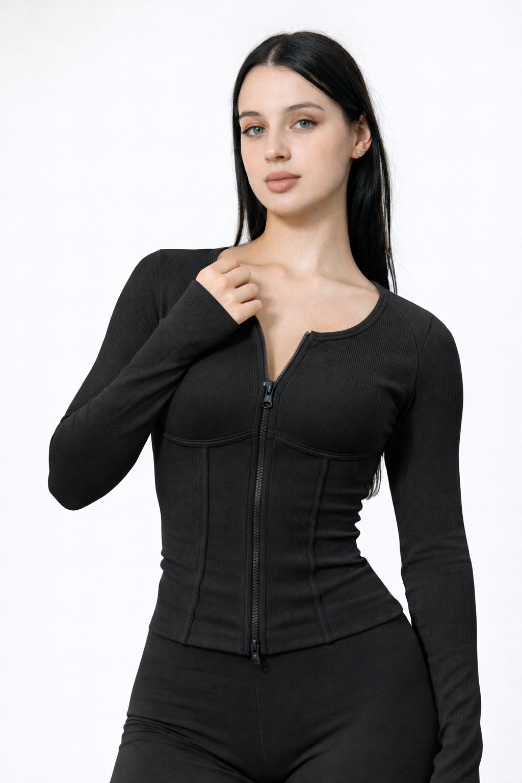 Chaqueta deportiva con cierre