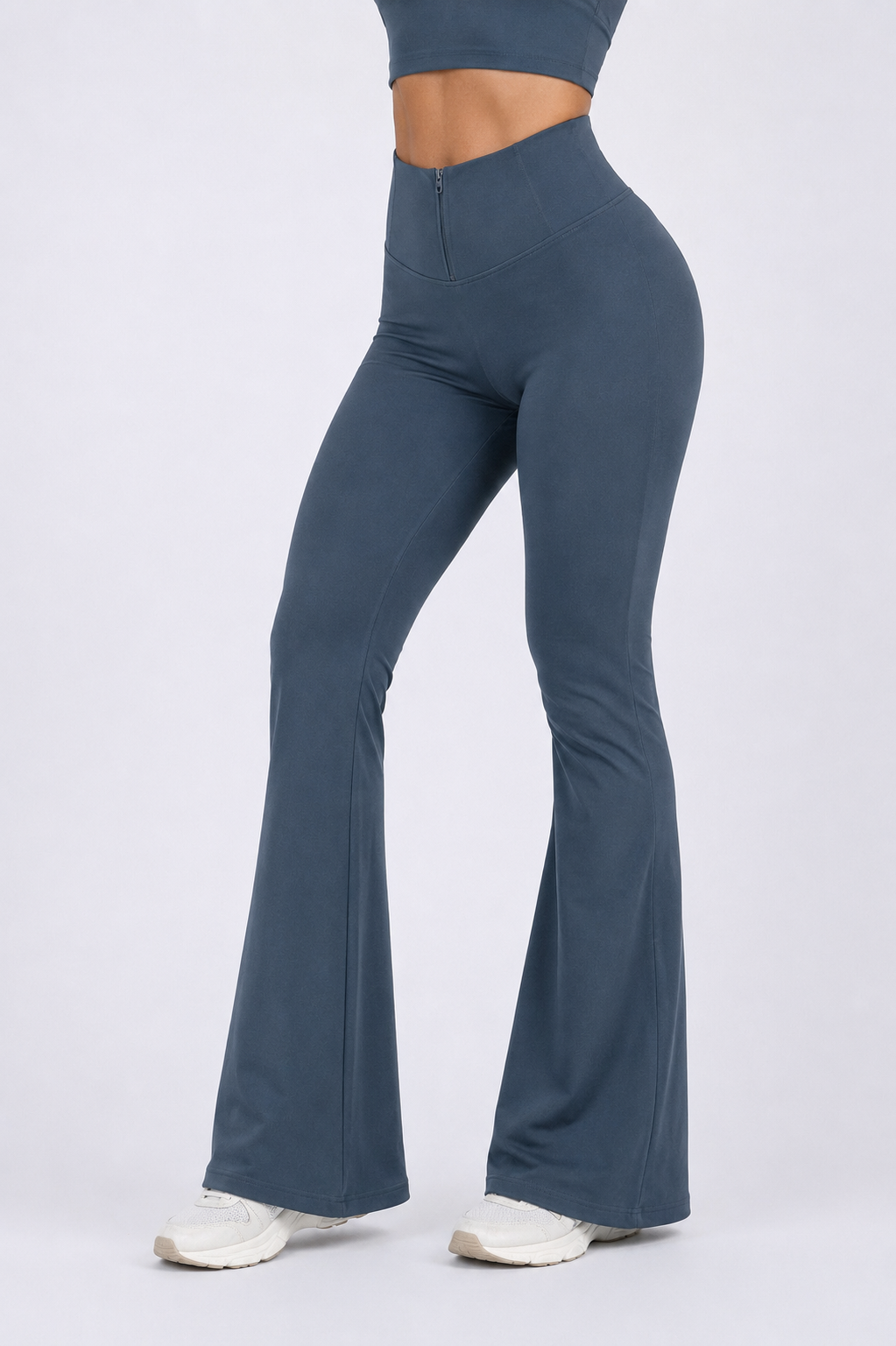 Calza Flare Efecto Faja con Cierre