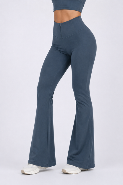 Calza Flare Efecto Faja con Cierre