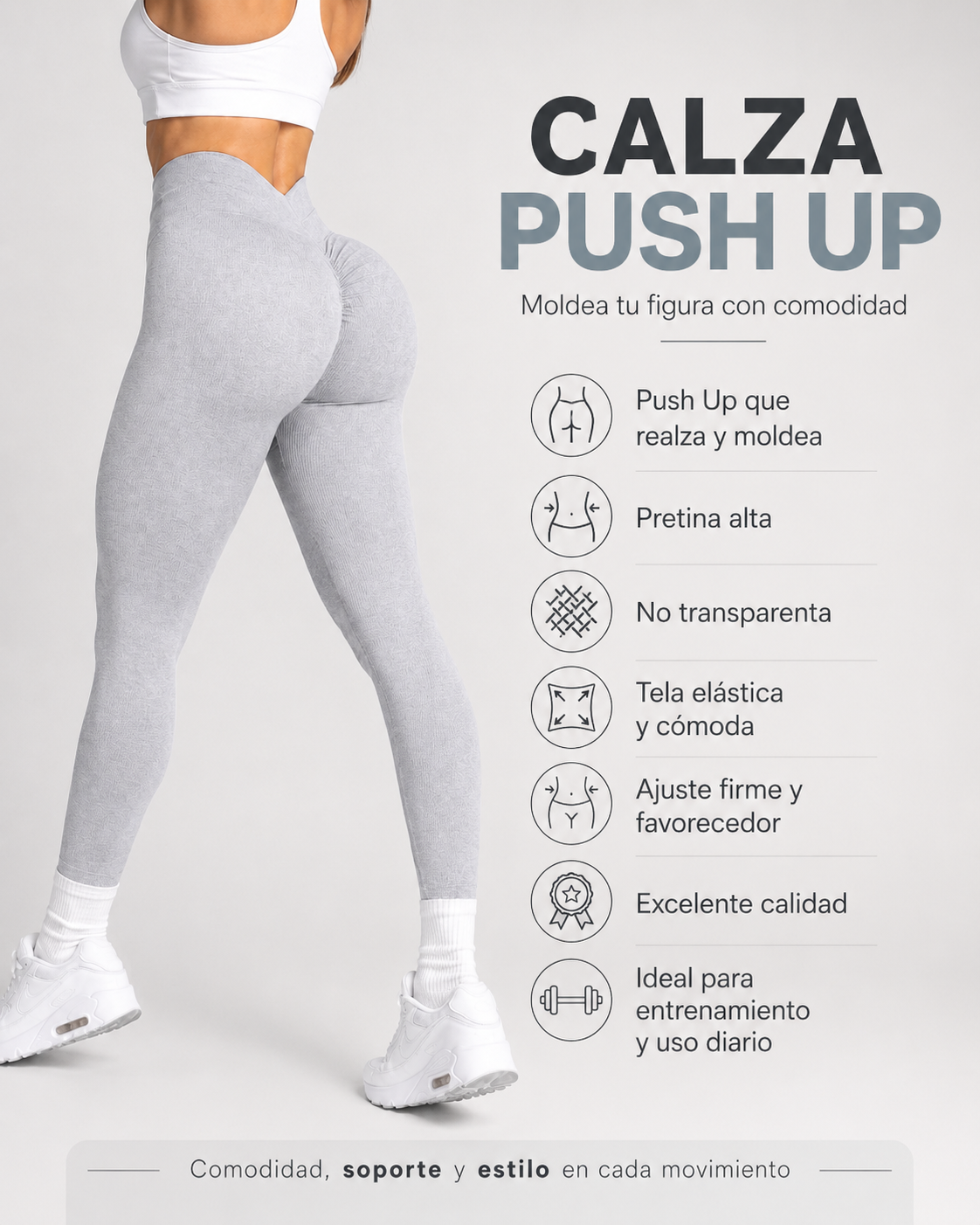 Calza Push Up corte V