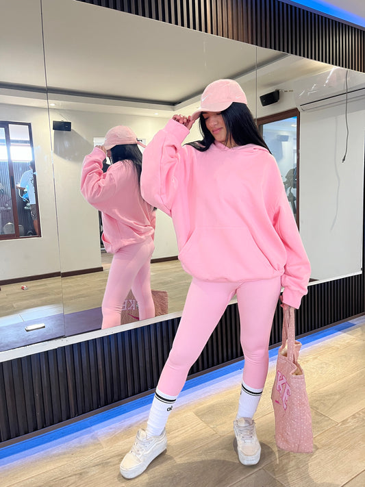 Hoodie Rosa Oversize